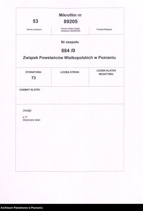 Obraz 2 z jednostki "Korespondencja, protokoły zebrań, okólniki Związku Powstańców Wielkopolskich."