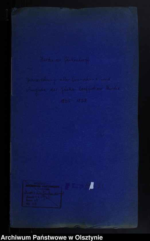 image.from.unit.number "Jahr Rechnung aller Einnahme und Ausgabe der Jäskendorffschen Kirche"