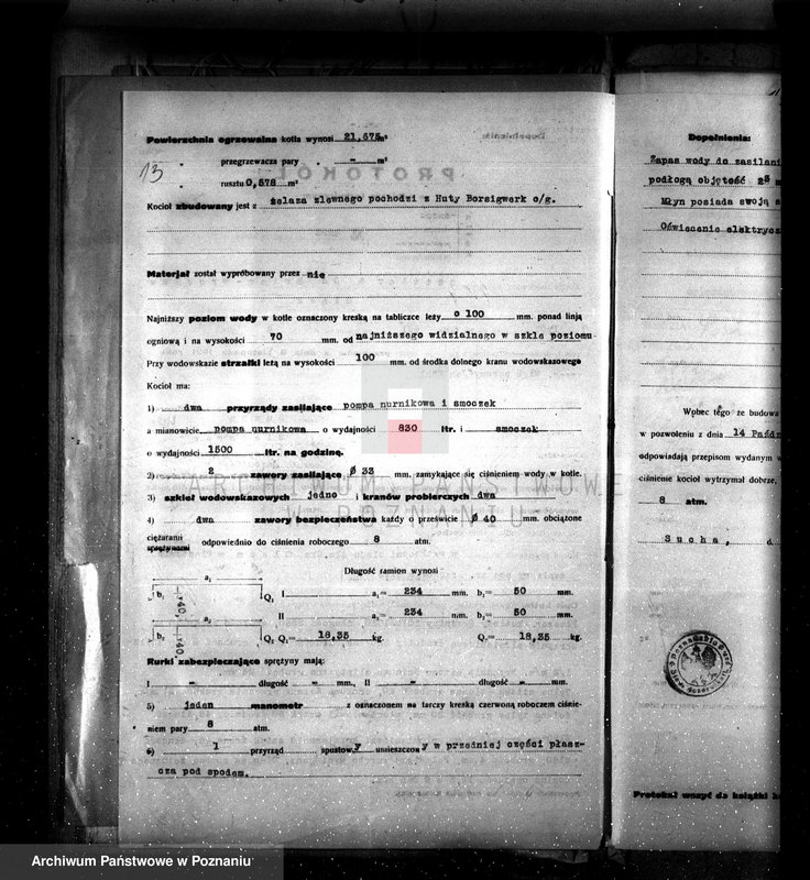 Obraz 17 z jednostki "Młyn p. Kiehla z Suchej pow. jarociński nr fabr 6901, nr woj. 51"