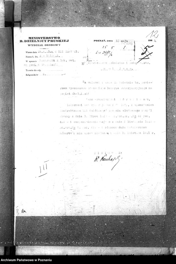 Obraz 16 z jednostki "Pow. lekarz Weterynaryjny Chełmno"