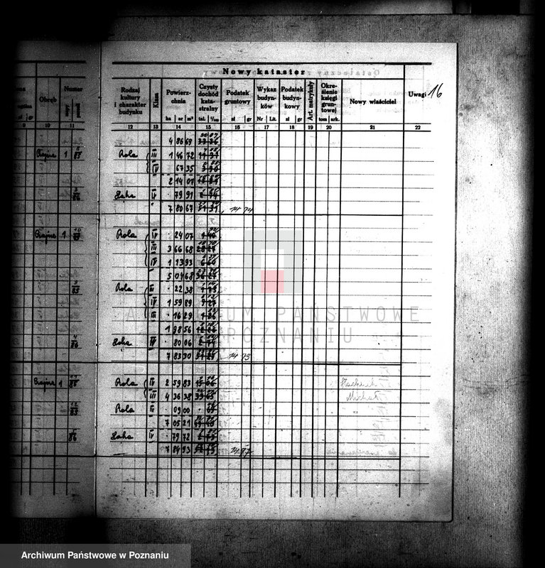 Obraz 20 z jednostki "Ostateczny rejestr pomiarowy gromady Czajcze powiatu wyrzyskiego"