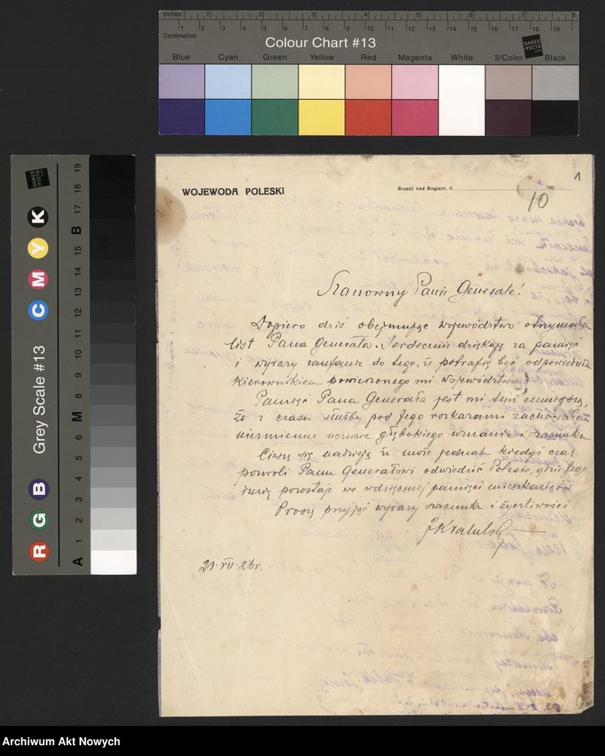 image.from.unit.number "Krahelski Jan, wojewoda poleski. Podziękowania za życzenia."