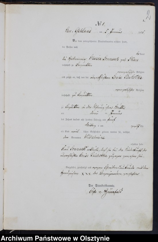image.from.unit.number "Haupt-Geburts-Register Nr 1 - 98"
