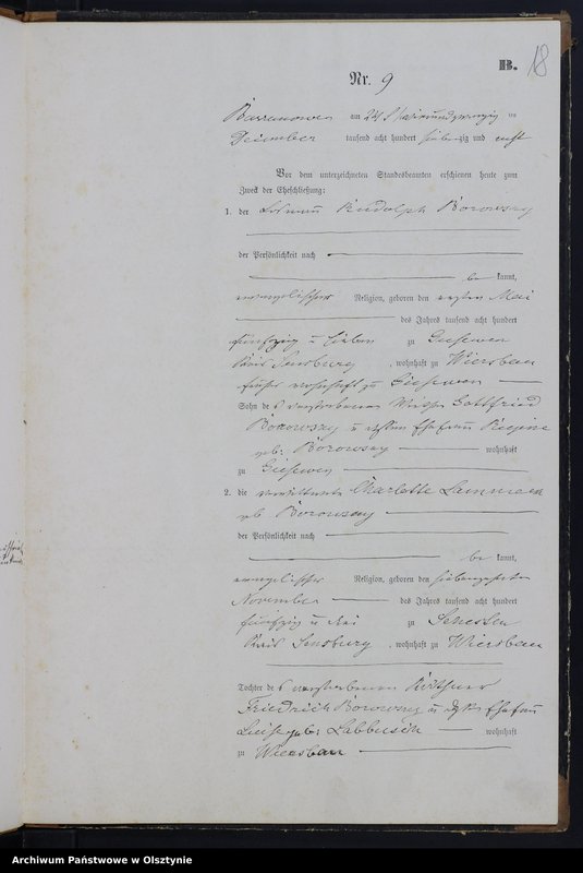 image.from.unit.number "Heiraths-Haupt-Register Nr 1 - 9"