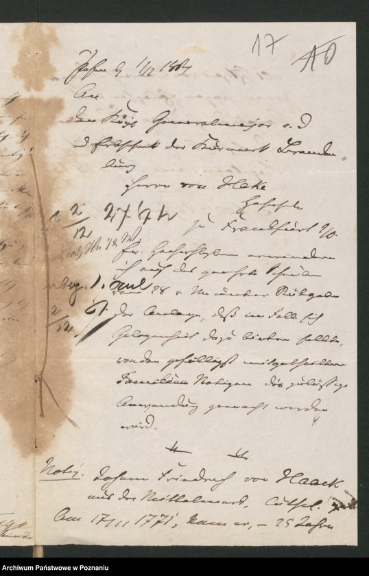 Obraz 20 z jednostki "A. betr. den Provinzialsteuer-Sekretär Wilhelm von Hake"