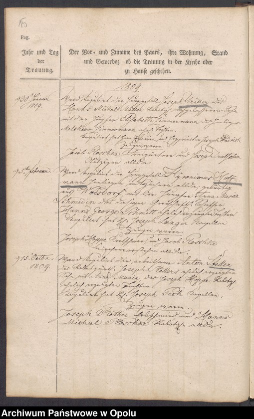 image.from.unit.number "Copulations-Buch von Osseg vom Jahre 1798 - [1873] [Kościół filialny w Osieku Grodkowskim parafii rzymskokatolickiej w Lipowej]"
