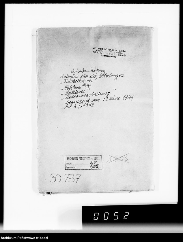 Obraz 4 z jednostki "Aufträge für die Abteilungen "Kurschnerei", "Polsterei", "Sattlerei", "Lederwarenabteilung""