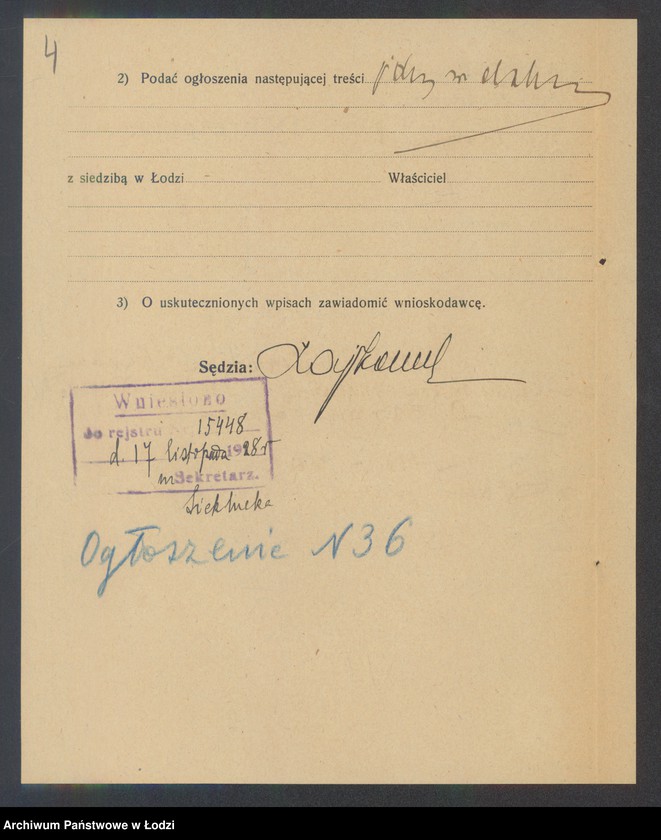 Obraz 6 z jednostki "Alter Waksman – sprzedaż mięsa i wnętrzności"