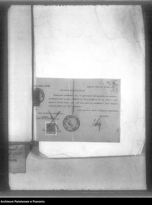 Obraz 6 z jednostki "/Majętność Nietuszkowo powiat chodzieski wyłączenie z art.. 4 i 5/ ustawy o wykonaniu reformy rolnej"