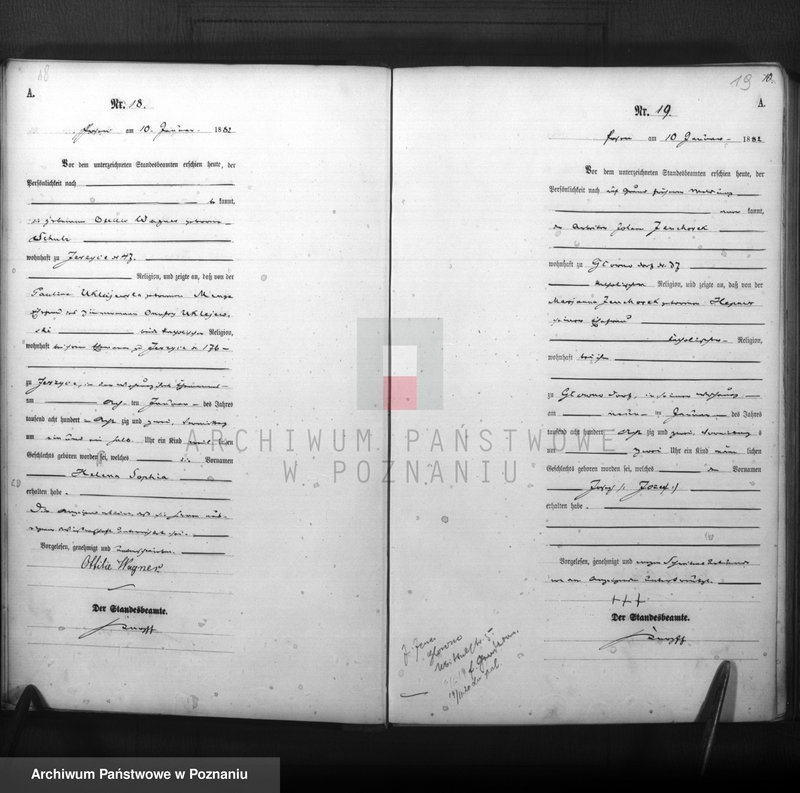 Obraz 11 z jednostki "Księga urodzeń t. I"