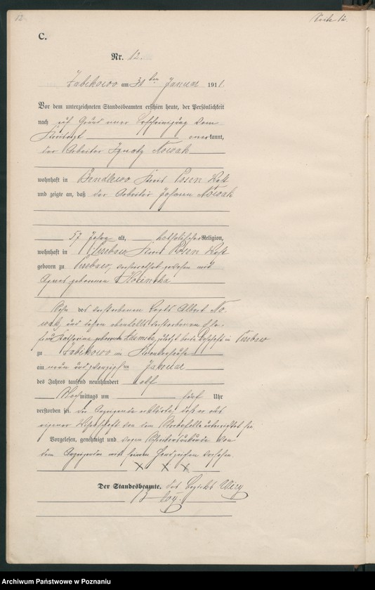Obraz 15 z jednostki "Sterbe-Haupt-Register"
