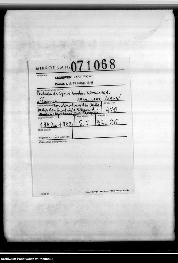 Obraz 2 z jednostki "Beurkundung des Sterbefalles des Landwirts Edmund Modro (Ogrodzona, powiat łęczycki)"