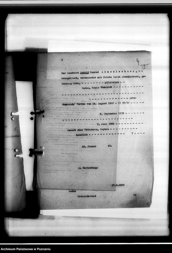 Obraz 7 z jednostki "Sterbeurkunden. Krieg 1939 A - L"