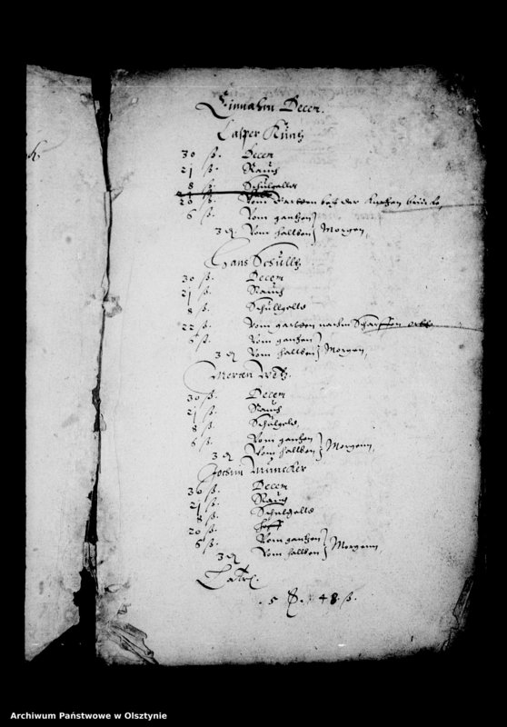 image.from.unit.number "Kirchen-Rechnung der Stadt Deutsch Eylau"