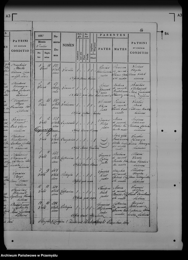 image.from.unit.number "[Kopie ksiąg metrykalnych parafii Radymno z filią Skołoszów (dekanat Radymno)]"