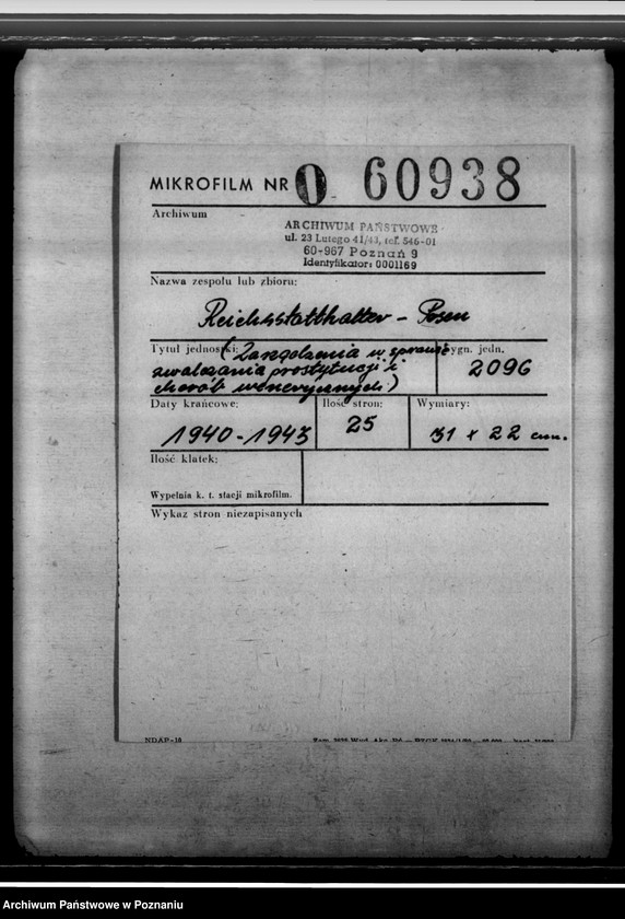 Obraz 2 z jednostki "Zarządzenia w sprawie zwalczania prostytucji i chorób wenerycznych"