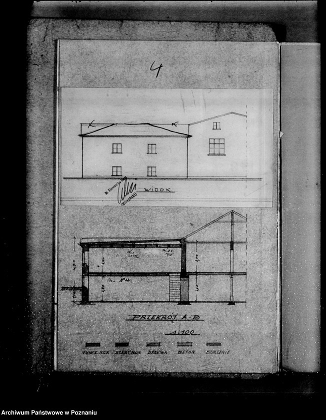Obraz 8 z jednostki "Rysunek na rozbudowę gorzelni rolniczej w dobrach rycerskich O. Hantelmanna w Rokietnicy powiat poznański"
