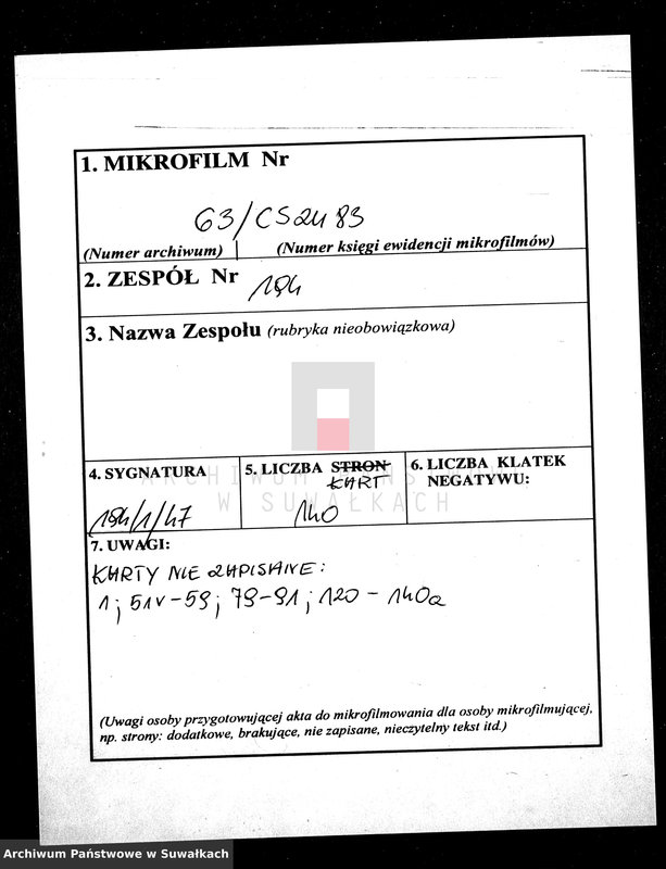 image.from.unit.number "Duplikat Aktov o Roždenii, Brakosočetanii i Smerti Evangeličesko-Augsburgskago Prichoda v grode Suvalkach na 1888 god."