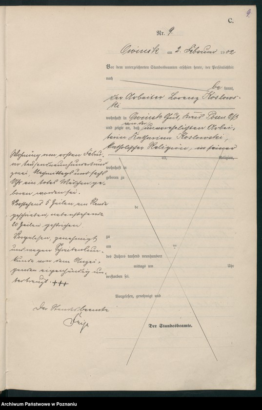 Obraz 11 z jednostki "Sterbe-Haupt-Register"