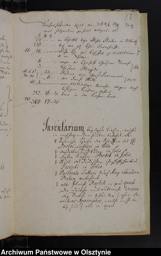 image.from.unit.number "Jahr Rechnung der Silberbachschen Kirchen"
