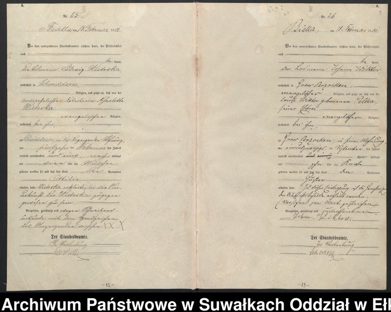 image.from.unit.number "[Geburts-Haupt-Register des Königlichen Preussischen Standes-Amtes Belzonzen Kreis Johannisburg]"