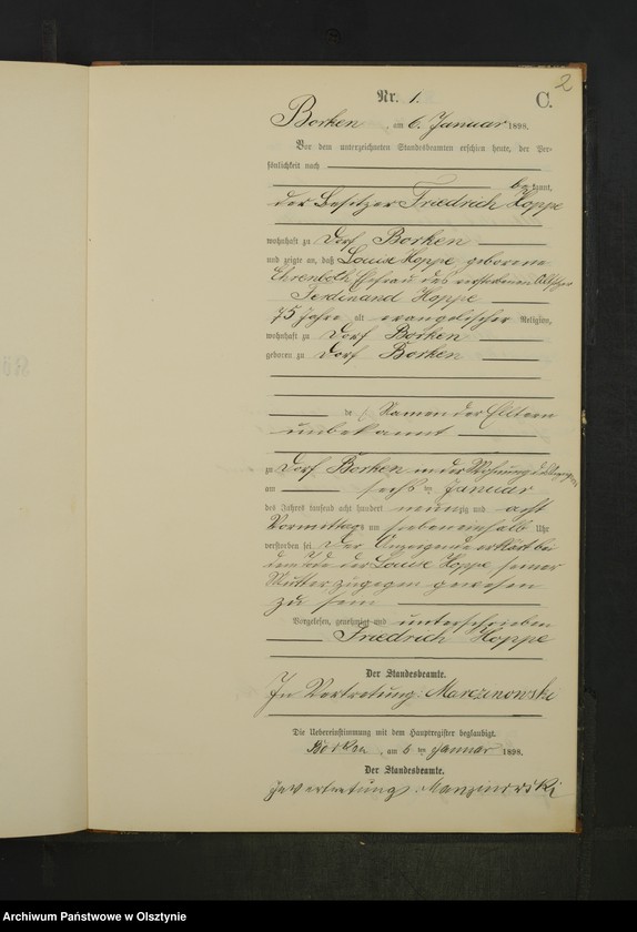 image.from.unit.number "Sterbe-Neben-Register Nr 1 - 21"