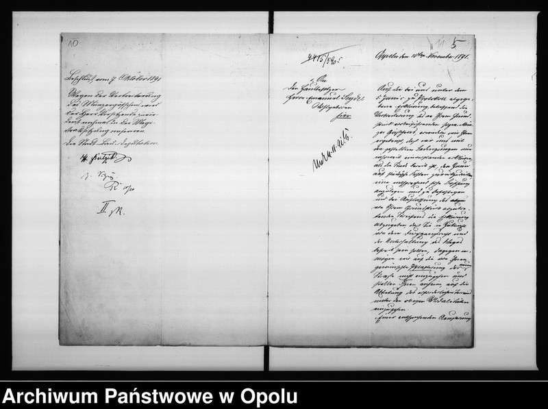 Obraz 11 z jednostki "Acta des Magistrats zu Oppeln betreffend Verbreiterung des sogen[annten] Wasserwegs von der Kräuterei bis zum Vogtsdorf Halbendorfer Kreise Vol: I"