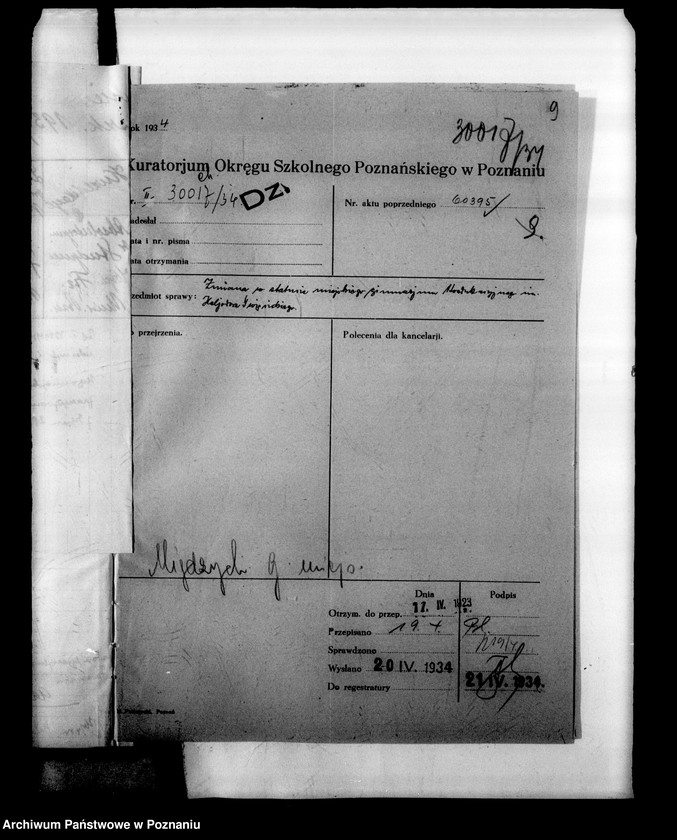 Obraz 12 z jednostki "Męskie Gimnazjum Koedukacyjne- Międzychód"