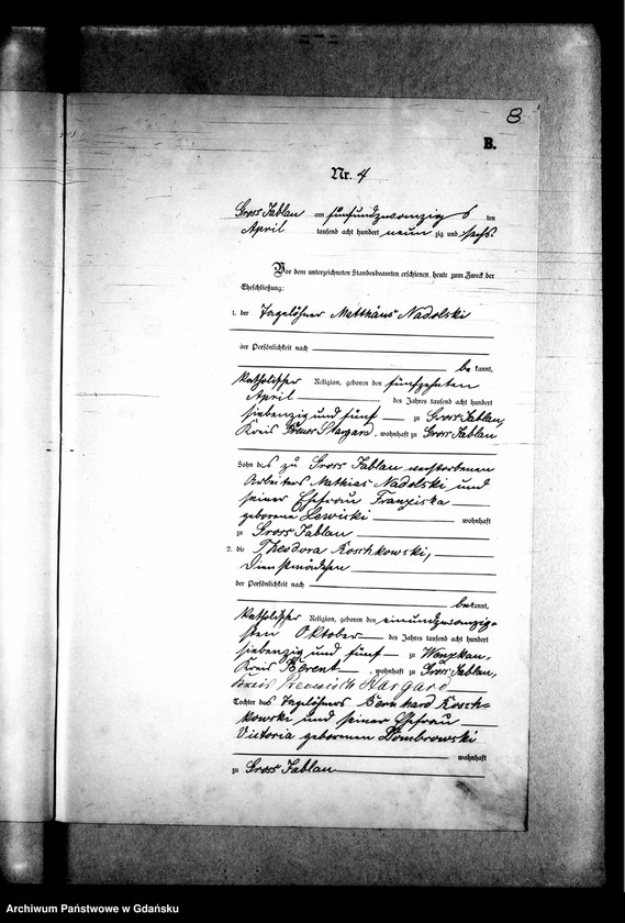 image.from.unit.number "Księga małżeństw"