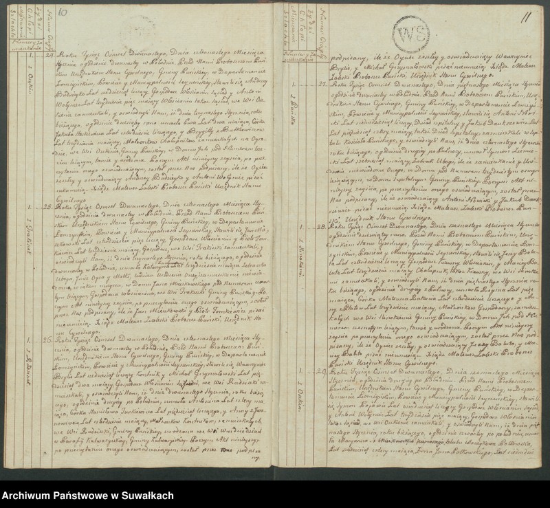 image.from.unit.number "Akta zeszłych gminy puńskiey od 1-go stycznia do dnia ostatniego grudnia 1812 roku."