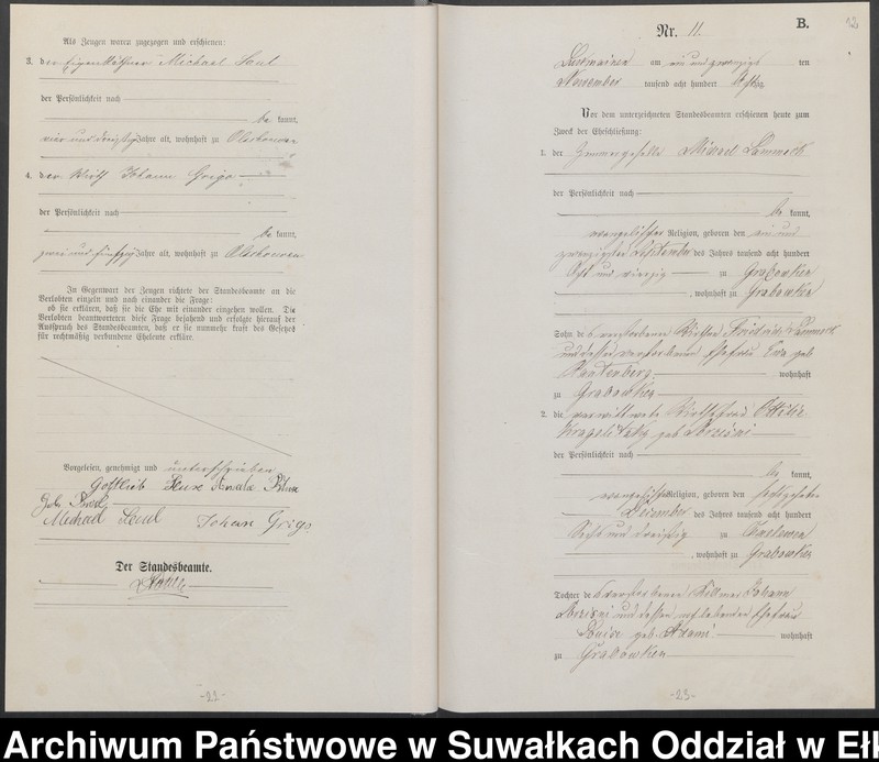 image.from.unit.number "Heiraths-Haupt-Register des Königlich Preussischen Standes-Amtes Lucknainen Kreis Sensburg für das Jahr 1880[do 1883]"
