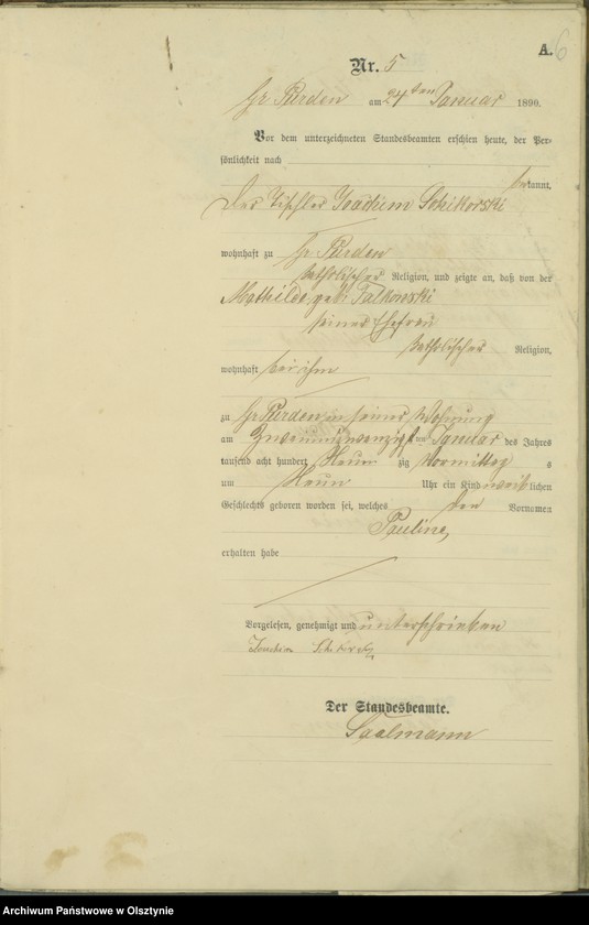 image.from.unit.number "Geburts-Haupt-Register Nr 1 - 60"