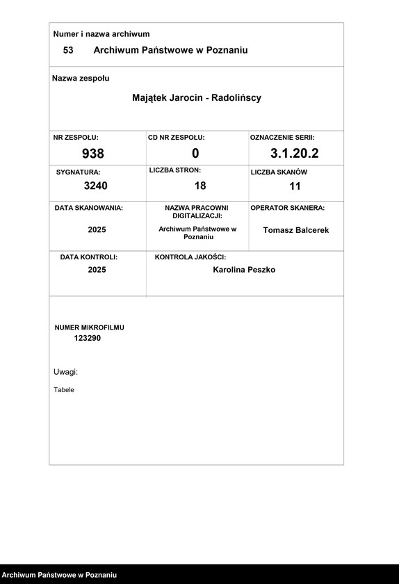 Obraz 1 z jednostki "Dezygnacja czynszów stałych przez mieszkańców chrześcijańskich miasta Jarocina Dominium tejże majętności za rok 1829 płacić się mających"