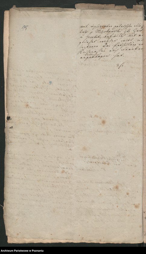 Obraz 20 z jednostki "A. betr. die polizeiliche Beaufsichtigung des polnischen Überläufers Sigismund von Więckowski zu Gembitz"