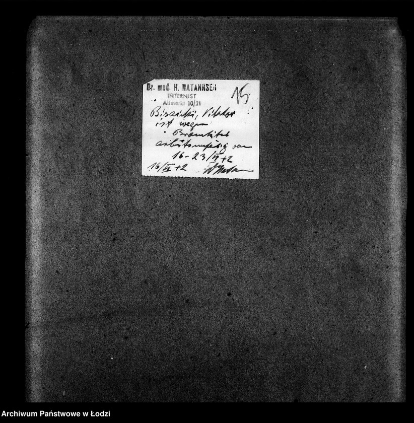 Obraz 18 z jednostki "Papiererzeugnisse-Abteilung [Zasiłki chorobowe dla pracowników wydziału, listy pracowników, zaświadczenia lekarskie]"