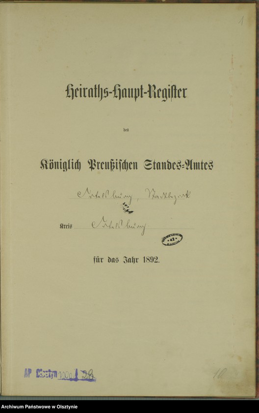 image.from.unit.number "Heiraths-Haupt-Register Nr 1 - 18"