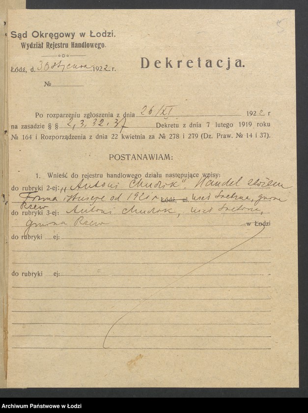 Obraz 7 z jednostki "Antoni Chudzik - handel zbożem"