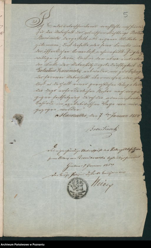 Obraz 8 z jednostki "A. betr. Johann Bolesław von Karśnicki zu Roszkówko"