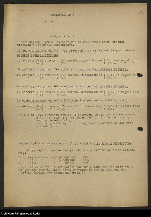 Obraz 17 z jednostki "Zarządy oddziałów związków zawodowych; sprawozdania [z działalności], protokoły [posiedzeń], listy członków zarządów"