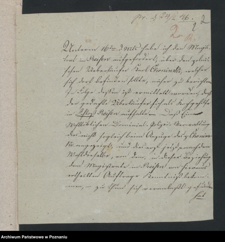 Obraz 5 z jednostki "A. betr. Karl Choninski /Koch beim Grafen Potulicki in Breslau/"