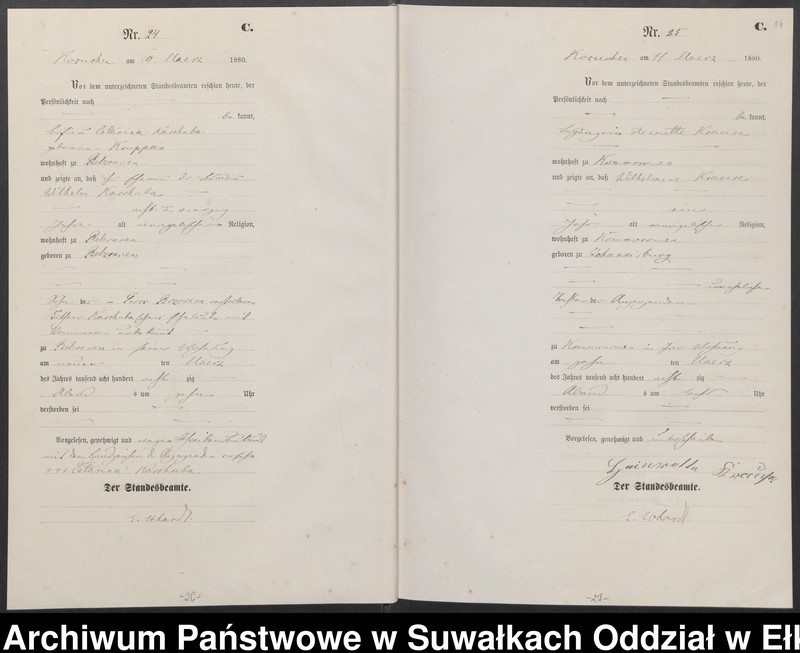 image.from.unit.number "Sterbe-Haupt-Register des Königlich Preussischen Standes-Amtes Belzonzen Kreis Johannisburg"