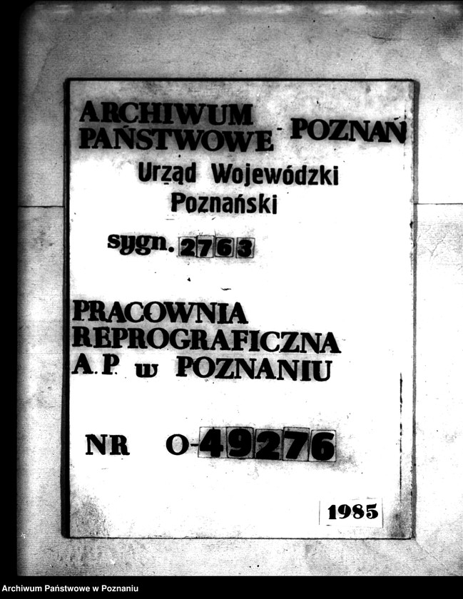 Obraz 1 z jednostki "Majątek Obrzycko powiatu szamotulskiego przymusowy wykup"