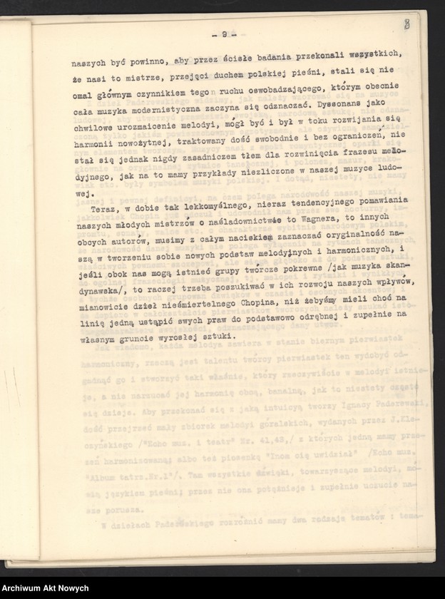 image.from.unit.number "Stosunek Dzieł Paderewskiego do muzyki ludowej. Studyum analityczne (Napisała Helena Windakiewiczowa, "Echo muzyczne", Warszawa)"