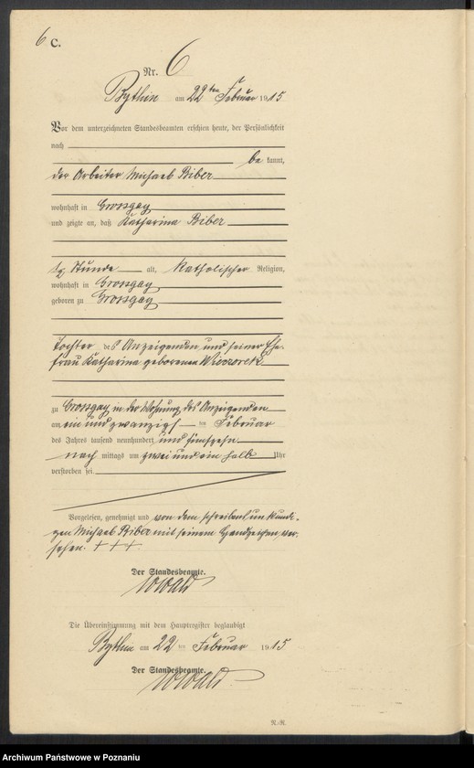 Obraz 8 z jednostki "Sterbe-Neben-Register"