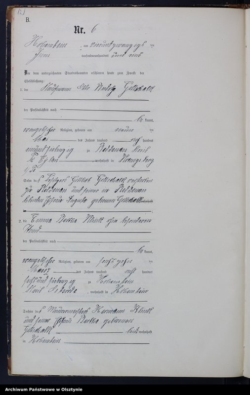 image.from.unit.number "Heiraths-Neben-Register Nr 1 - 14"