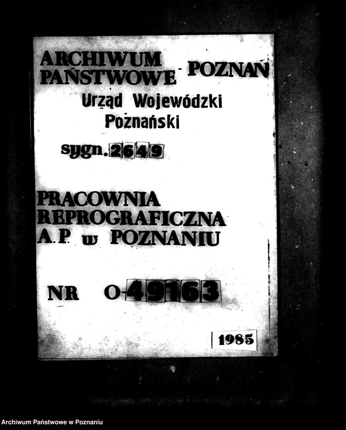 Obraz 1 z jednostki "Grodzisk powiat nowotomyski parcelacja Państwowego Banku Rolnego"