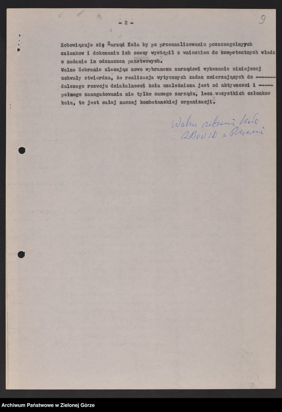 image.from.unit.number "Oddział Powiatowy ZBoWiD w Żarach. Kampania wyborcza. Zebrania sprawozdawczo-wyborcze i wykazy ewidencyjne kół terenowych "