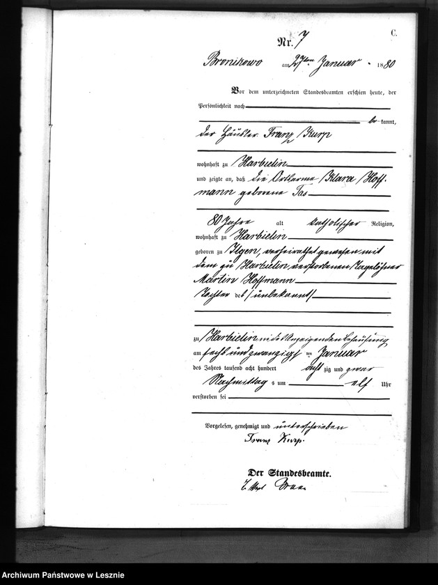 Obraz 10 z jednostki "[Księga zgonów]"