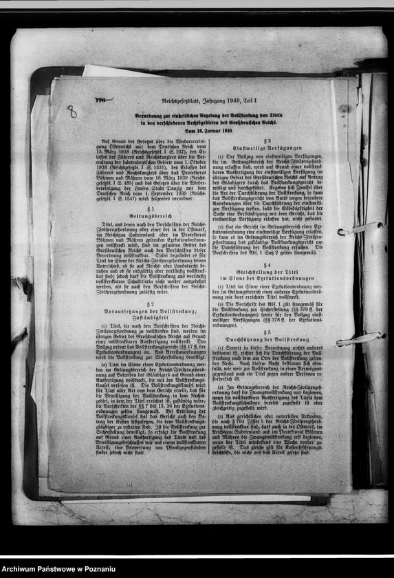 Obraz 12 z jednostki "Beschlagnahme und Einziehung reichsfeindlichen Vermögen."