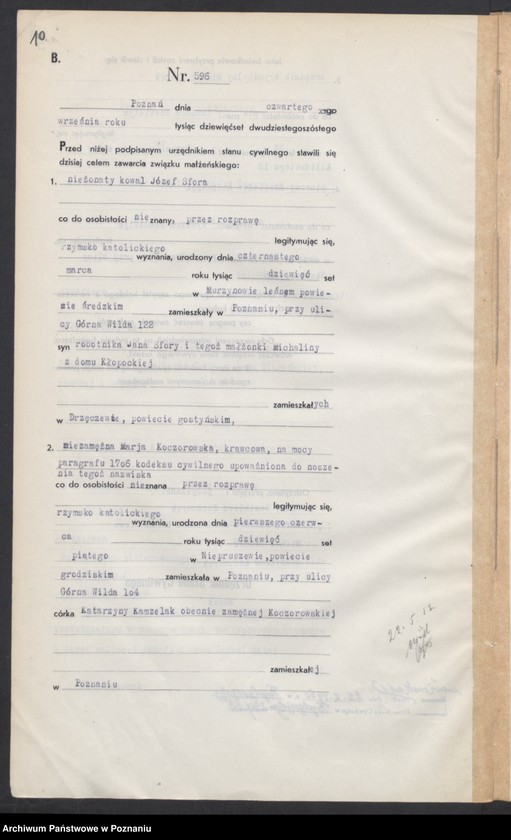 image.from.unit.number "Księga miejscowa małżeństw tom III [Rejestr główny małżeństw]"